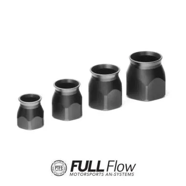 Nuke Performance mufa de rezerva PTFE Hose End Fitting Socket AN6,  negru - NP-810-20-206