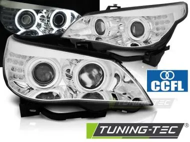 Faruri Angel Eyes pentru Bmw E60/61 03-07  Tuning-Tec - LPBMH8