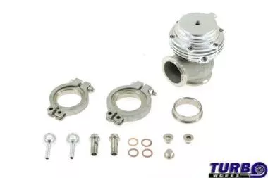 External WasteGate TurboWorks 38mm 1,  0 Bar Silver V-Band MP-WG-013