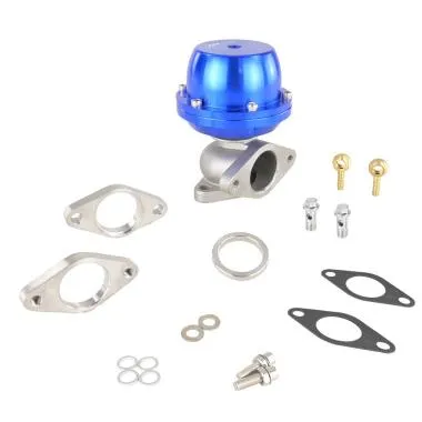 Wastegate JR.Spec 38mm albastru pentru turbine auto,  universal tuning - VLV-WG-38MM-N
