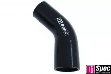 Reduction silicone elbow D1Spec Black 45st 15-20mm DS-DS-214