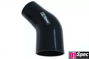 Reduction silicone elbow D1Spec Black 45st 89-102mm DS-DS-220