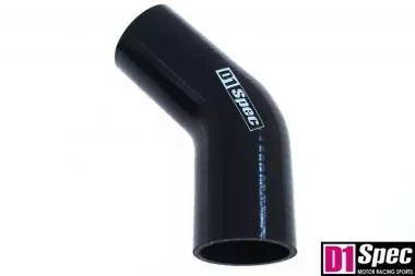 Reduction silicone elbow D1Spec Black 45deg 51-57mm DS-DS-237