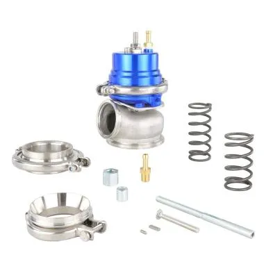 Wastegate JR.Spec V-Band 54mm Blue supapa control presiune turbo universala - VLV-WG-54MM-N-N