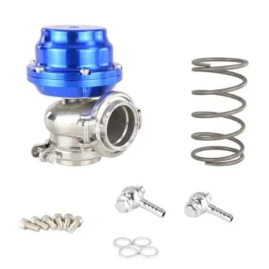 Wastegate JR.Spec V-BAND 40mm albastru pentru turbine și sisteme turbo - VLV-WG-40-N-N