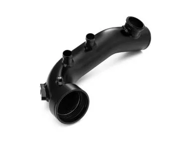 Charge pipe BMW N54 135i 335i 1M,  cu flansa pentru BOV 50mm,  culoare neagra - ICK-BMW-N54-BOV-B