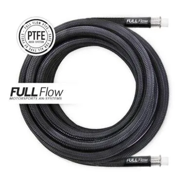 Furtun combustibil AN6 Nuke Performance 4m,  nylon negru cu impletitura inox PTFE - NP-820-02-406