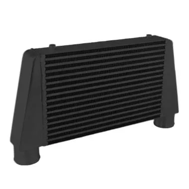 Intercooler FMIC.EU negru 450x280x76 mm,  Up Inlet / Outlet,  universal FMIC - IC45028076-UP-BLACK