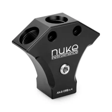 Adaptor Nuke Performance X-Block Fitting AN-8 ORB (set 4 bucati) pentru sisteme combustibil / ulei - NP-410-01-202