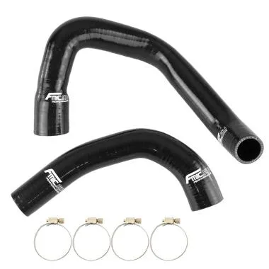 Kit furtunuri silicon lichid racire radiator FMIC.EU pentru Jeep Wrangler TJ 4.0L 1997-1999,  negru - FMIC-4904-B
