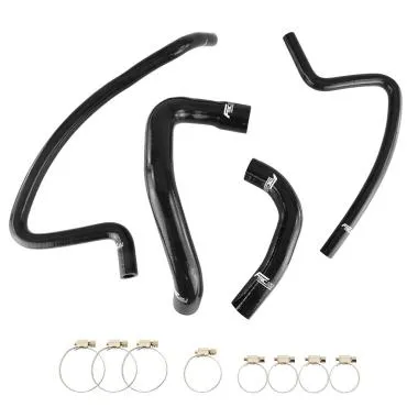 Kit furtunuri silicon lichid racire radiator FMIC.EU pentru Jeep Wrangler TJ 4.0L L4 1997-2001,  negr - FMIC-4904C-B