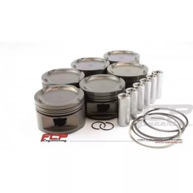 BMW 2.5 M50B25 M52B25 TURBO FCP FORGED PISTONS 84.5MM CR 8.5 FCPP845085