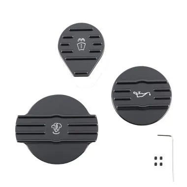 Set capace aluminiu 3pcs FMIC.EU pentru VW Golf GTI,  Audi A3,  Seat Leon,  Skoda 2.0T EA888 - CAP-EA888-3PCS