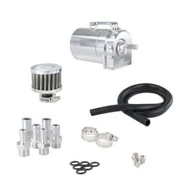 Oil Catch Tank JRspec 350ml cu racorduri 6/8/10mm si filtru - JRSPEC-TANK-030