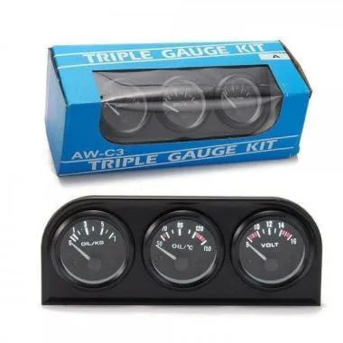 Ceas indicator temperatura ulei,  presiune ulei si volt - DP-ZE-210