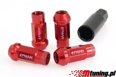 Wheel Nuts EPMAN JDM M12x1.25 Red - DS-NK-074