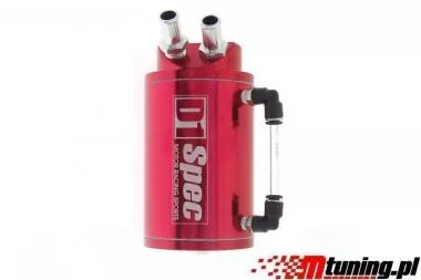 Oil catch tank D1Spec 15mm Red DS-OT-011