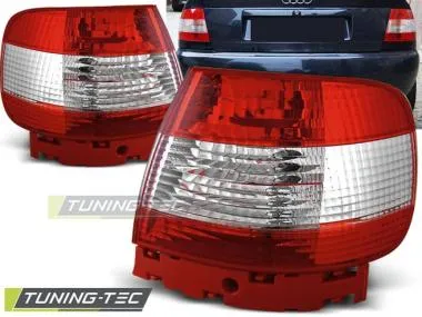 Stopuri rosu-alb pentru Audi A4 B5 Tuning-Tec - LTAU10