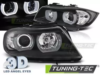 Faruri Angel Eyes 3D pentru BMW E90/E91 03.05-08.08 Tuning-Tec - LPBMI4