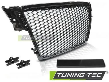 Grila fara emblema pentru Audi A4 B8 Negru Lucios Tuning-Tec - GRAU28